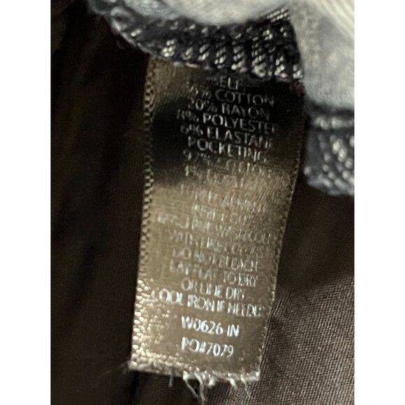 Betabrand Pull-On Straight Leg Blue Denim Pants Women’s Medium Petite Stretch - Picture 10 of 14